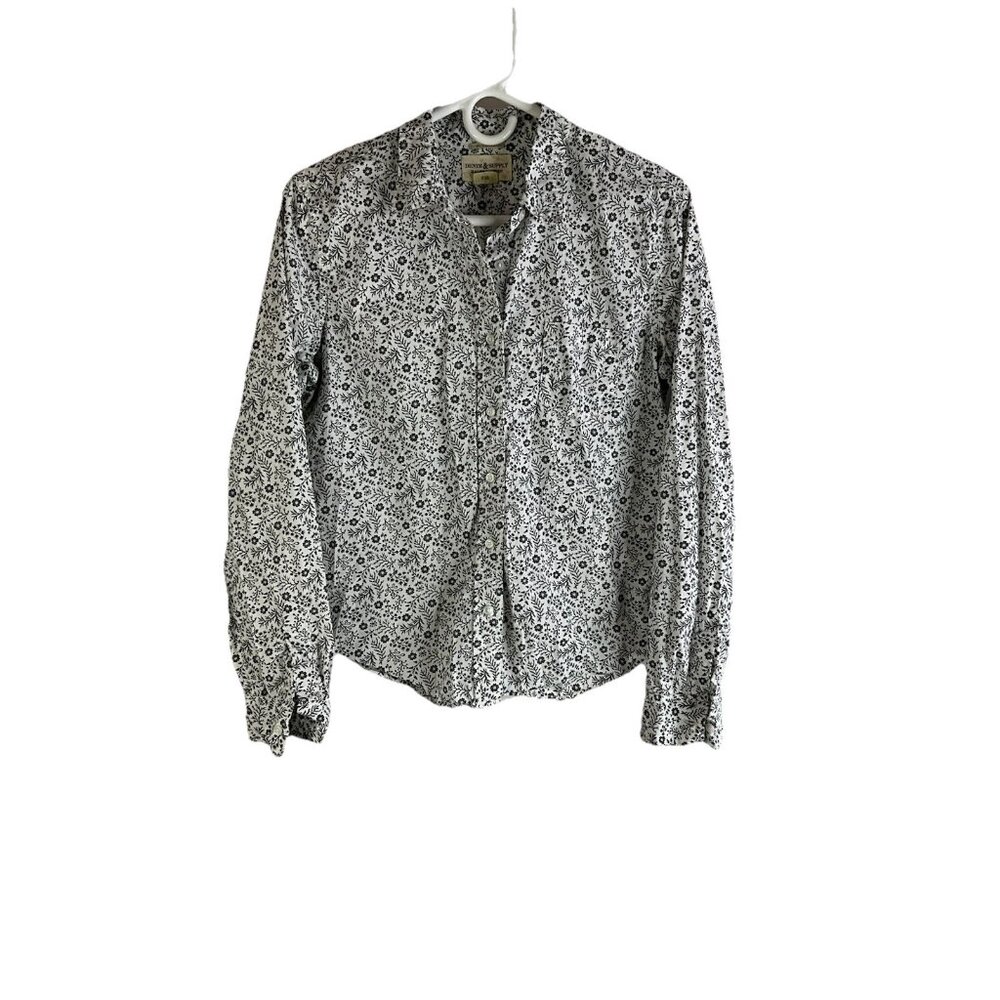 Denim & Supply Ralph Lauren Black and White Floral Top